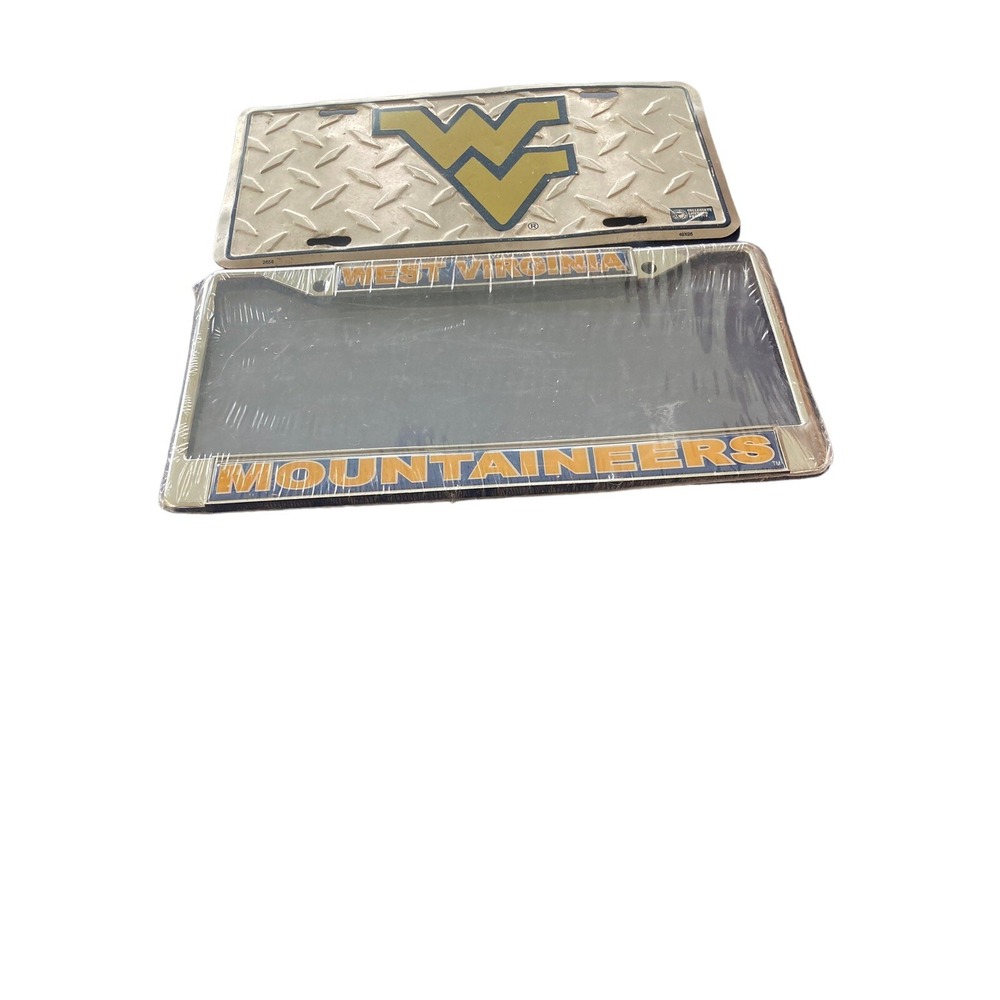 West Virginia Plate_Frame (DOMED WEST VIRGINIA PLATE FRAM (08838)) W/ WV Plate